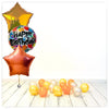 Bouquet pour Numéros Ballon Anniversaire holographique argent (rempli d'hélium) 
