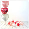 Bouquet à numéro ballon rouge avec Amour (rempli d'hélium) 