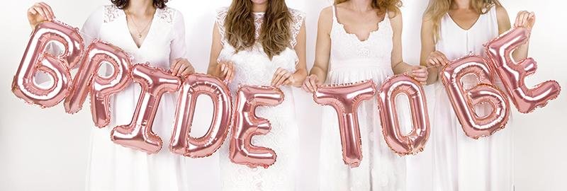 BRIDE TO BE XL Ballon Banner rosegold - Ballon Banner