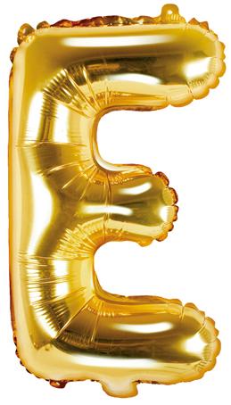 Buchstaben Ballon gold E - Buchstaben Ballon gold klein