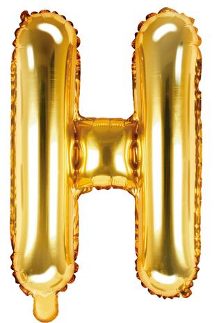 Buchstaben Ballon gold H - Buchstaben Ballon gold klein