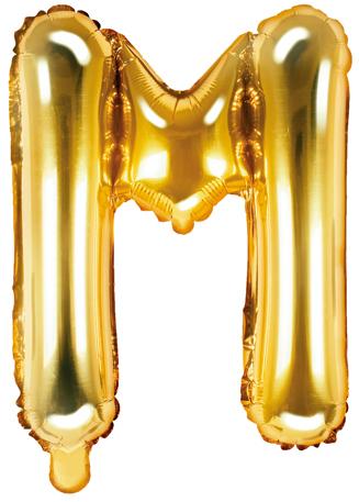 Buchstaben Ballon gold M - Buchstaben Ballon gold klein