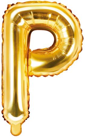 Buchstaben Ballon gold P - Buchstaben Ballon gold klein