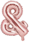 ballon lettre or rose &amp; 
