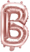 Lettre ballon or rose B 