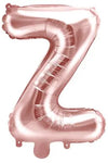 Ballon lettre or rose Z 