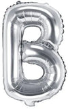 Ballon lettre argent B 
