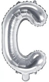Ballon lettre argent C 
