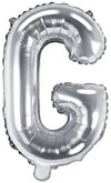 Ballon lettre argent G 