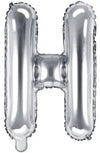 Ballon lettre argent H 