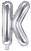 Ballon lettre argent K 