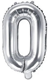 Ballon lettre argent O 