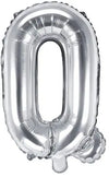 Ballon lettre Q argent 