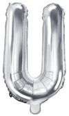 Ballon lettre argent U 