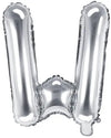Ballon lettre argent W 
