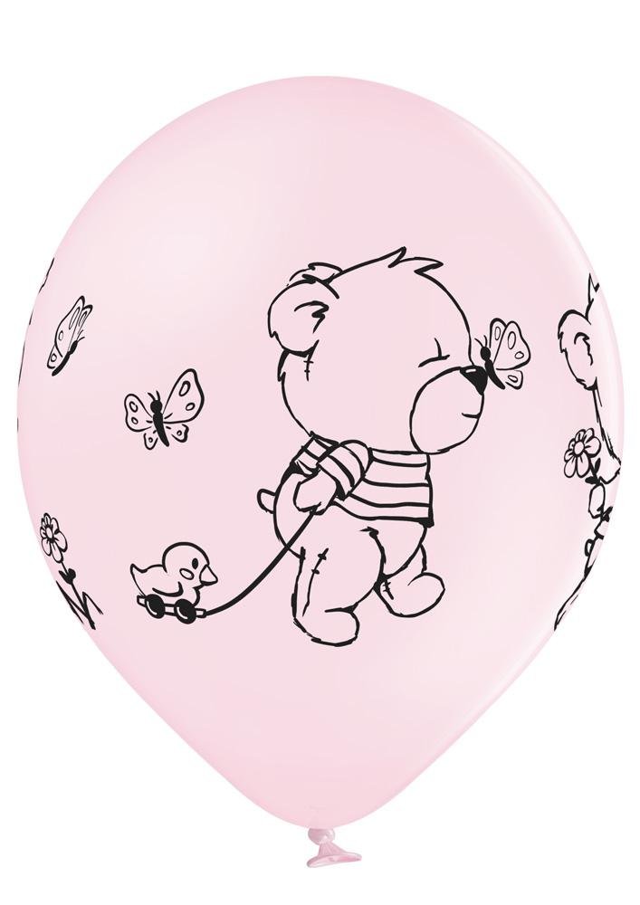 Cute Baby Girl Ballon - Latex bedruckt