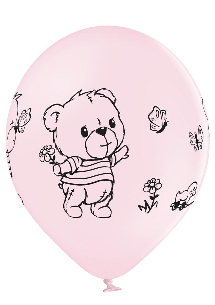 Cute Baby Girl Ballon - Latex bedruckt