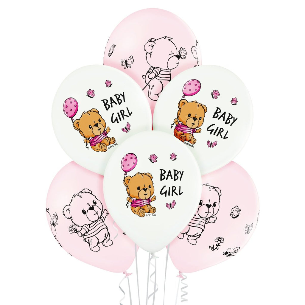 Cute Baby Girl Ballon - Latex bedruckt