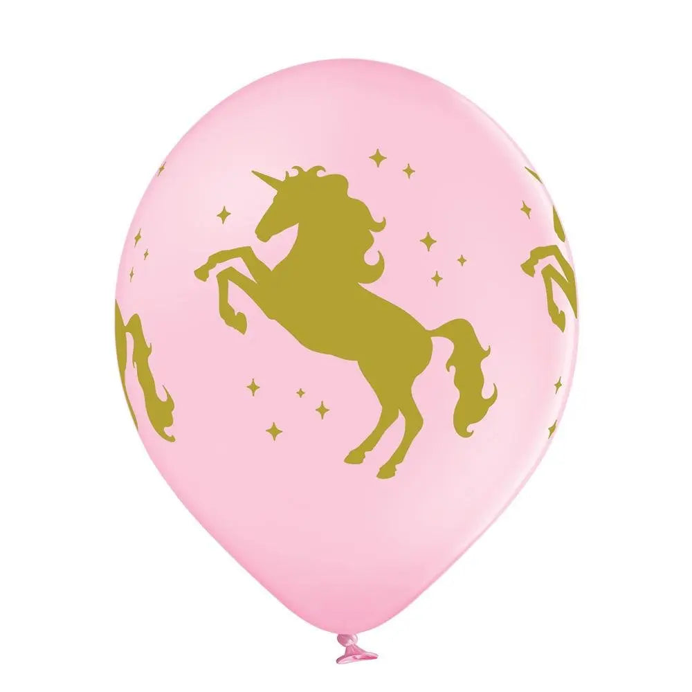 Einhorn gold Ballon - Latex bedruckt