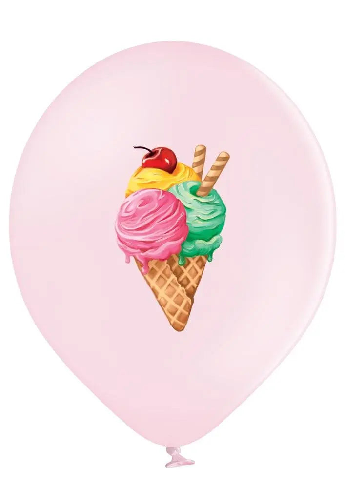 Eis Creme Ballon - Latex bedruckt