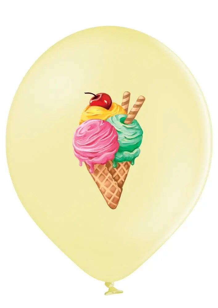 Eis Creme Ballon - Latex bedruckt