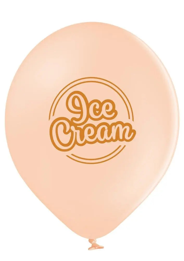 Eis Creme Ballon - Latex bedruckt