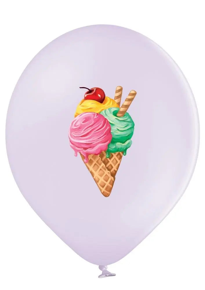Eis Creme Ballon - Latex bedruckt