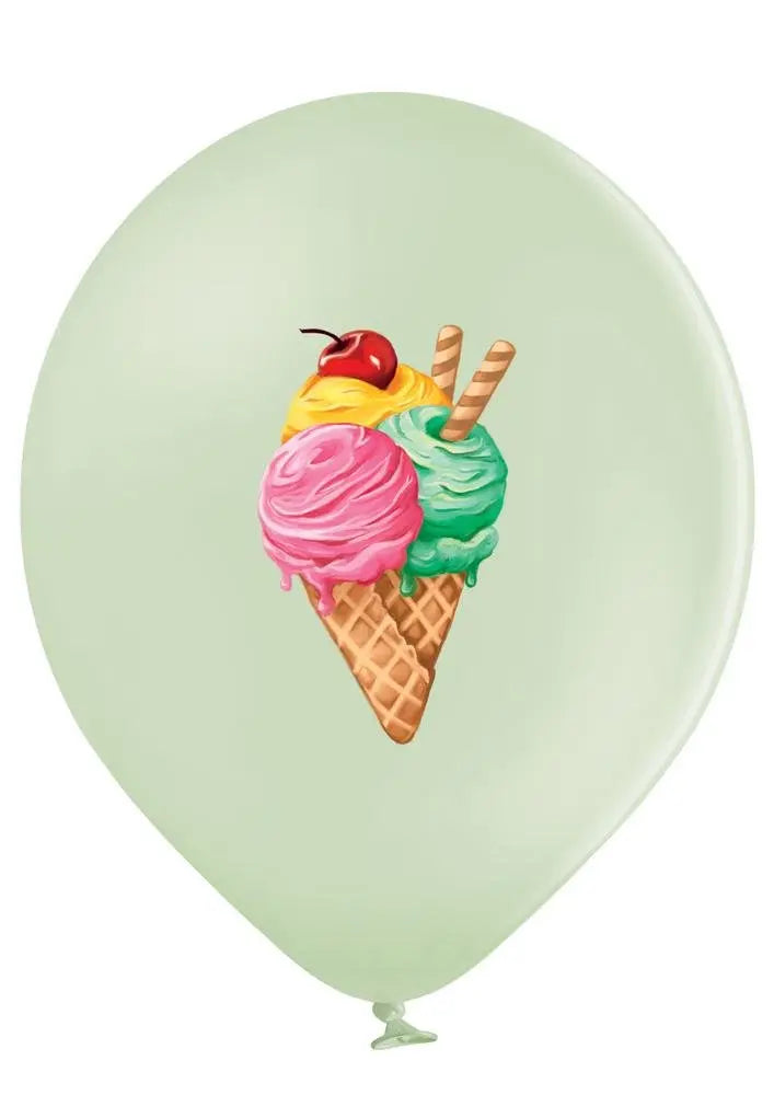 Eis Creme Ballon - Latex bedruckt