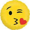 Ballon Emoji bisou (rempli d'hélium) 