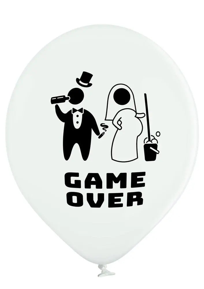 Game Over Ballon - Latex bedruckt