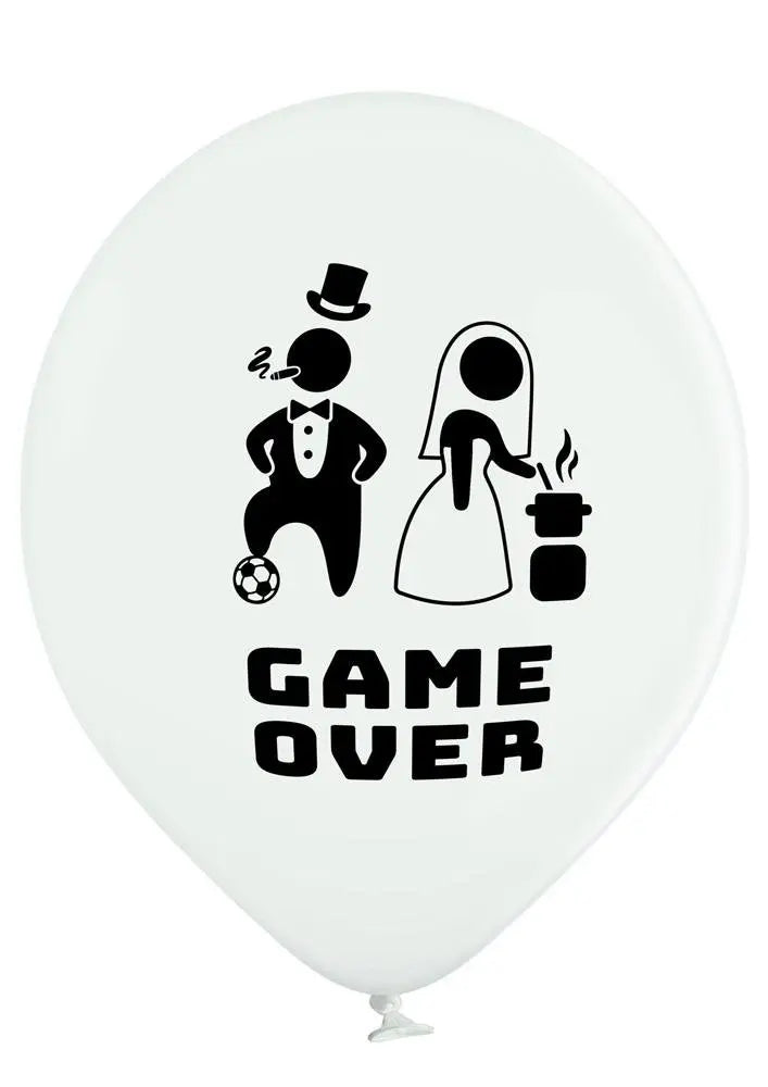 Game Over Ballon - Latex bedruckt