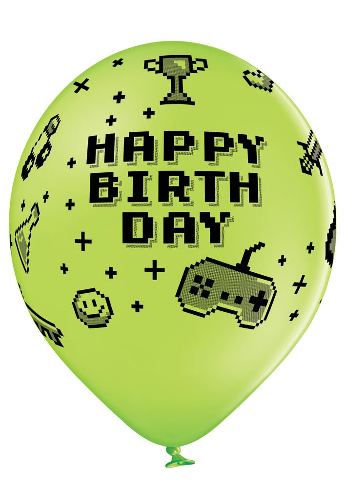 Gamer Birthday Ballon - Latex bedruckt