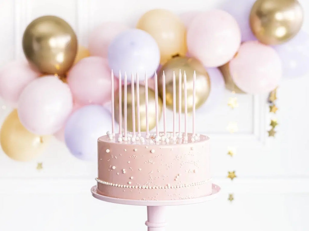 Geburtstagskerzen hellrosa - Kerzen