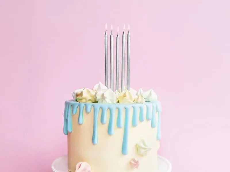 Geburtstagskerzen silber - Kerzen