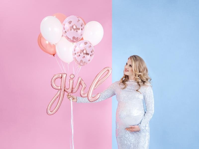 girl XL Ballon Banner rosegold - Ballon Banner