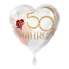 Goldene Hochzeit 50 Jahre Ballon (mit Helium gefüllt)