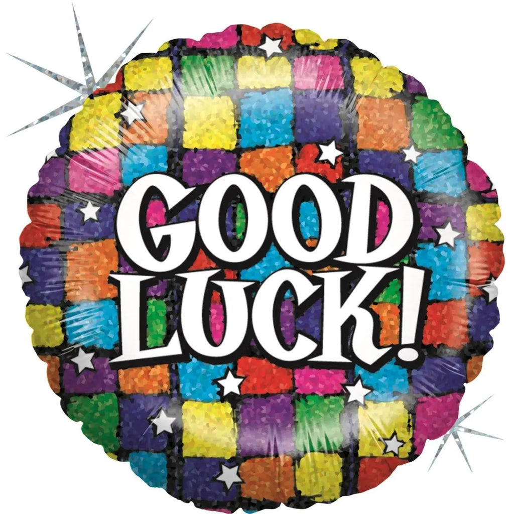 Good Luck Ballon (mit Helium gefüllt) - Special message helium rund