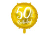 Joyeux anniversaire 50 ballon doré (rempli d'hélium) 