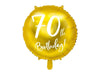 Joyeux anniversaire 70 ballon doré (rempli d'hélium) 