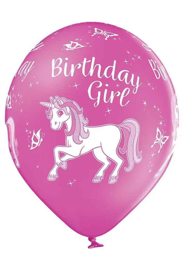 Happy Birthday Einhorn / Unicorn Ballon - Latex bedruckt