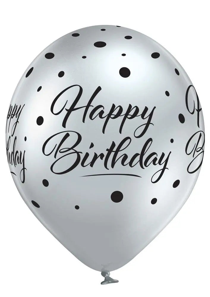 Happy Birthday Glossy Ballon - Latex bedruckt