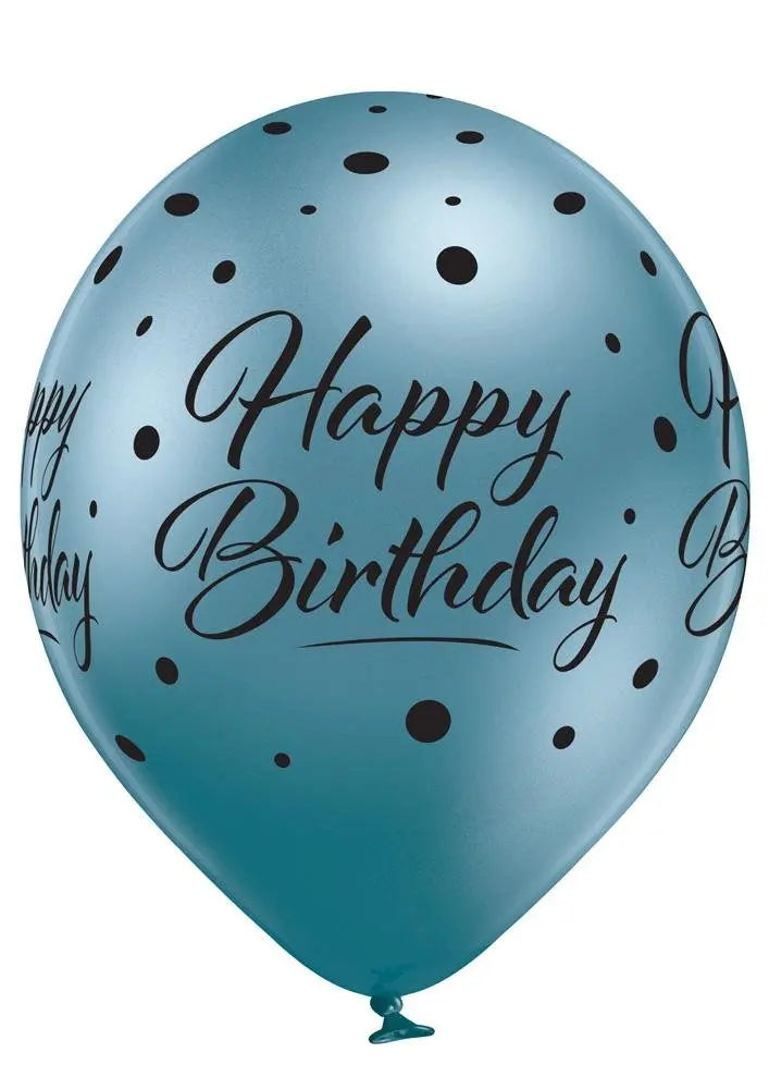 Happy Birthday Glossy Ballon - Latex bedruckt