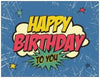 Joyeux anniversaire - carte de voeux de héros