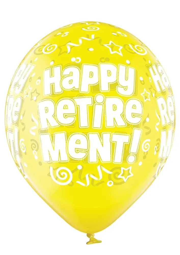 Happy Retirement Ballon - Latex bedruckt