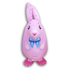 Hase Pink Air Walker Ballon (mit Helium gefüllt) - Supershape helium