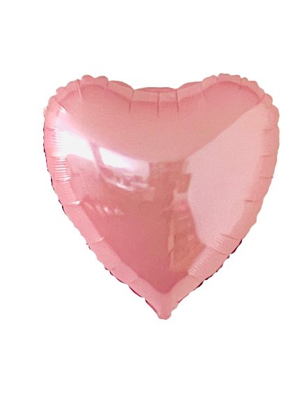 Herz rosa Ballon (mit Helium gefüllt) - Herz Ballon helium