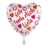 Je t'aime XOXO Love Heart Balloon (rempli d'hélium) 