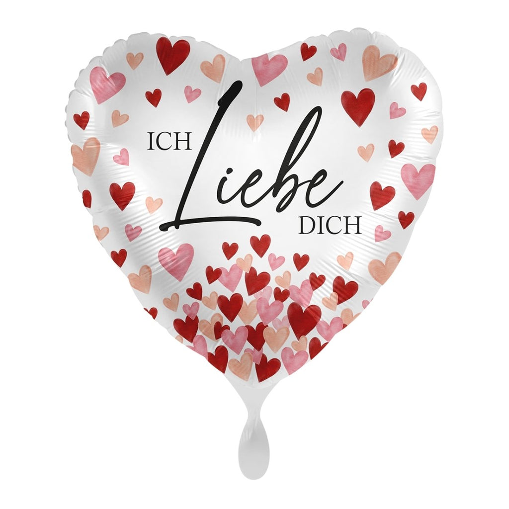 Ich Liebe Dich Herz Ballon (mit Helium gefüllt) - Herz Ballon helium