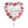 Je t'aime ballon coeur (rempli d'hélium) 