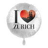 J'aime le ballon coeur de Zurich (rempli d'hélium) 